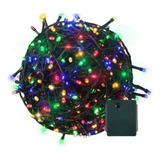 Cordão Pisca Pisca Led De Natal 100 Lâmpadas Coloridas Cor Das Luzes Coloridas 110v