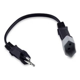 Cordão Prolongador Tripolar 0 75x0 20m Force Line Preto