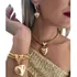 Cordão + Pulseira Elo Duplo + Brinco Pingente Coração