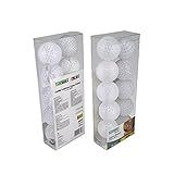 Cordão Varal De Luzes 10 Bolas Esfera Branca LED Branco Quente 3000K Decoração