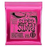 Cordas Para Guitarra Elétrica Ernie Ball Super Slinky Revestimento De Níquel Calibre 9 42