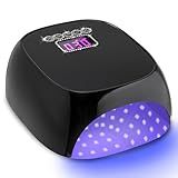 Cordless UV LED Nail Lamp BETE 80W Rechargeable LED Nail Dryer Light For Nails Gel Polish Professional UV Light For Nails With 4 Timer Setting Smart Sensor For Salon Home