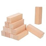 CORHAD 12 Unidades Selo Carimbo De Madeira Decorativo Carimbo De Borracha Inacabado Blocos Em Branco De Madeira Blocos De Madeira Para Artesanato Quadrado Pequeno Bloco De Madeira 3d