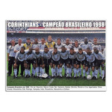 Corinthians Campeão Brasileiro 1998 pôster 30x42 