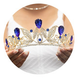 Coroa Azul Para Noivas Debutantes