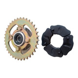 Coroa Com Flange E Bucha Da Motocicleta Shineray Jet 50 2x