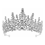 Coroa De Cabelo Noiva Casamento Arranjo Tiara Prata T107
