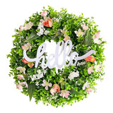 Coroa De Primavera Para Porta Frontal Enfeite De Coroa De Fl