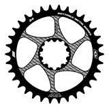 Coroa Nottable 34 Dentes Para Sram 3mm Offset Cor Preto