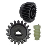 Coroa Nylon Engrenagem E Eixo Sem Fim Do Motor Desl Gatter