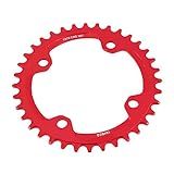 Coroa única De Bicicleta 32 34 36 38 T BCD 104 Mountain Bike Aço Peças De Reparo De Anel De Corrente De Manivela única Para Bicicleta De Estrada Vermelho