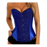 Corpete Corset Corselet Espartilho Cinta Modeladora Brilhante Cores M145