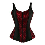 Corpete Corset Floral Bojo Alça Espartilho Preto Frete Gráti