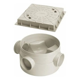 Corpo Caixa Inspecao Com Tampa Esgoto 300mm Dn100mm Amanco