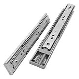 Corrediça Telescópica De 45kg Para Gavetas Com Amortecedor 40 Cm 