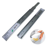 Corrediça Telescópica Soft Close 40cm 400mm Amortecedor Par