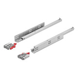 Corrediça Trilho Gaveta 35cm Amortecedor Oculta 25kg