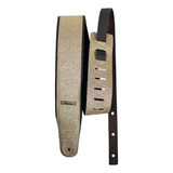 Correia Alça Basso Cla Glitter Violão Baixo Guitarra Cor Dourado Ouro Light