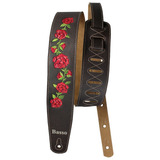 Correia Basso Vtfl 02 Vintage Floral Marrom Guitarra Baixo