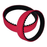 Correia De Arraste 240 L 150 Com Revestimento Vermelho O Par