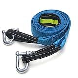 Correia De Reboque Corda De Reboque 5M 8 Toneladas Cabo De Reboque Correia De Reboque Corda De Reboque De Carro Nylon Para Veículos Pesados Correia De Reboque De Emergência Azul Tamanho único Tama