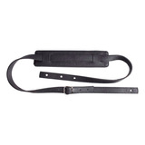 Correia Guitarra Violão Baixo Vintage Sintética Preta Basso