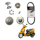 Correia Polia Face Móvel Kit Completo Honda Lead 110 2011
