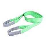 Correias De Elevação Verdes Estilingue De Malha De Poliéster Tiras De Elevação 1 999 M X 5 Cm Alça De Reboque De Poliéster Olho Plano E Olho 2PLY Reto 1 999 Kg Cesta 3 999 Kg Gargantilha 1 599 Kg