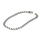 Corrente Bolinha 12cm Com Corrente - 100 Unidades -Prata-
