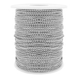 Corrente Bolinha Aço Inox Chaveiros Distintivos Tag 1 5mm 1m