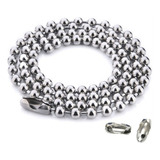 Corrente Bolinhas 3 2mm Em Inox 100cm Policia Socorristas