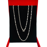 Corrente Cartier Longa Prata 925 Pura Italiana Legítima 70cm