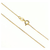 Corrente Cartier Masculina 60 Cm Fina Em Ouro 10k 416