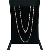 Corrente Cordão De Prata 925 Cartier Cadeado 70cm Maciça 2mm