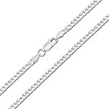 Corrente Cordão Masculino 60 Cm Em Prata 925 - Elos Grumet 3mm - Lille Gold Joias