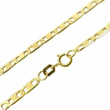 Corrente Cordão Masculino Em Ouro 18k Piastrine 70cm Cor Amarelo