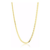 Corrente Cordão Masculino Piastrine 70cm Ouro 18k 750 Maciça