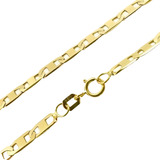 Corrente Cordão Masculino Piastrine Maciça 60cm Ouro 18k 750