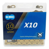 Corrente De Bicicleta Kmc X10 10v