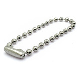 Corrente De Bolinha 10cm C Canoa Tag Chaveiro 100 Unidades