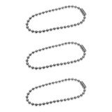Corrente De Bolinha Ferro Canoa 7cm Chaveiro Confecção 1000