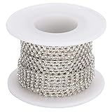 Corrente De De 10 Metros SS6 2 Mm Corrente De Garra De Corte De Vidro De Cristal Para Celular Joias Vaso Bolo Costura Roupas 2 