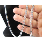 Corrente De Prata Maciça 925 Elos Grumet 70 Cm Pulseira