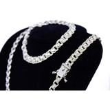 Corrente E Pulseira Prata 950 Friso Triplo 55cm 10mm Valorem