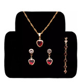 Corrente Feminina Pulseira Brinco Folheado A Ouro Promoção
