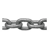 Corrente Galvanizada A Fogo Calibrada Din766 Náutica 8mm 20m