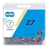 Corrente Kmc Z7 Bike 7v Cinza Fina 116 Elos