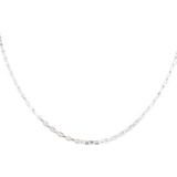 Corrente Masculina Cadeado Fina Italiana Prata 925 2mm 70cm