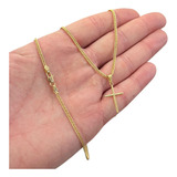 Corrente Masculina Grumet Folheado Ouro 18k Pingente Cruz