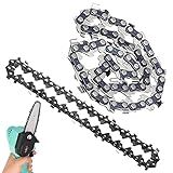 Corrente Para Mini Motosserra Reposiçao 14 Dentes Metal Kit 2 Uni Resistente 4 Polegadas Corta Serra Serrinha Obra Jardim Carpintaria Multiuso